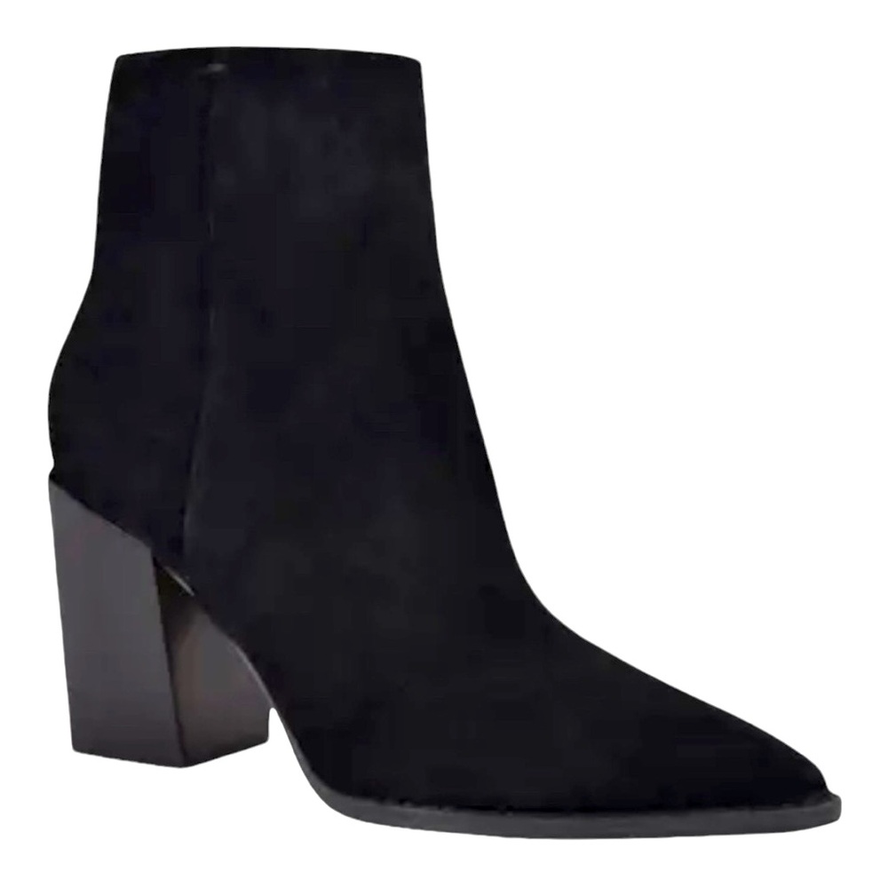 Trendy Block Heel Suede Ankle Boot (Bryson)